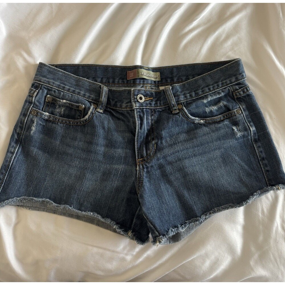 Old Navy Womens 6 Low Rise Denim Shorts Distressed Cutoff Jean Shorts Y2K 2000s